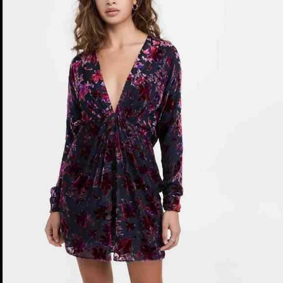 Rag and Bone Eloise Velvet Floral Mini NWT Size 6 - Picture 1 of 9